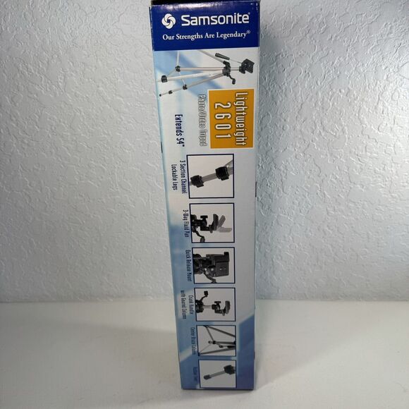 Samsonite Lightweight 2601 Photo/Video Tripod Adjustable Height Aluminum - Picture 2 of 6